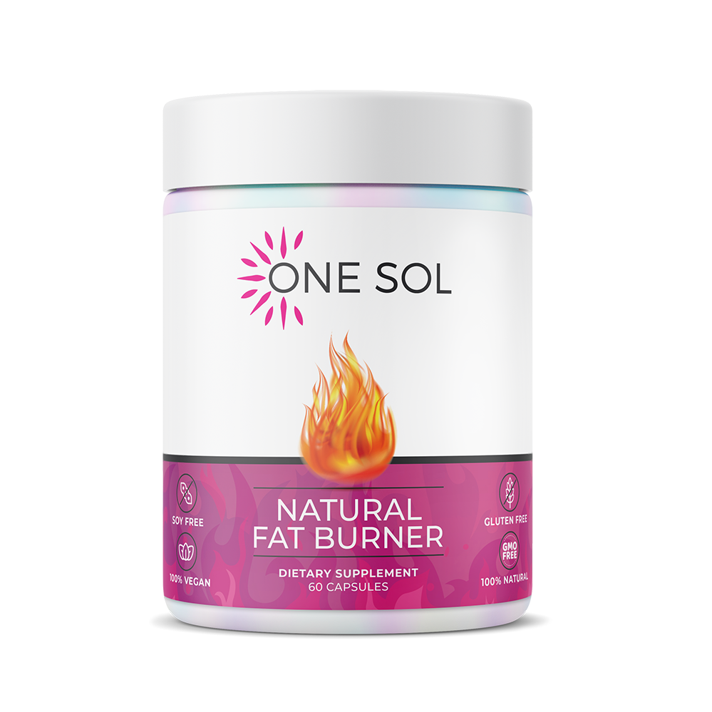 One Sol Fat Burner for Women Natural Metabolism Booster Burn More Calories Boost Energy & Mood Curb Appetite & Stop Cravings No Crash or Jitters