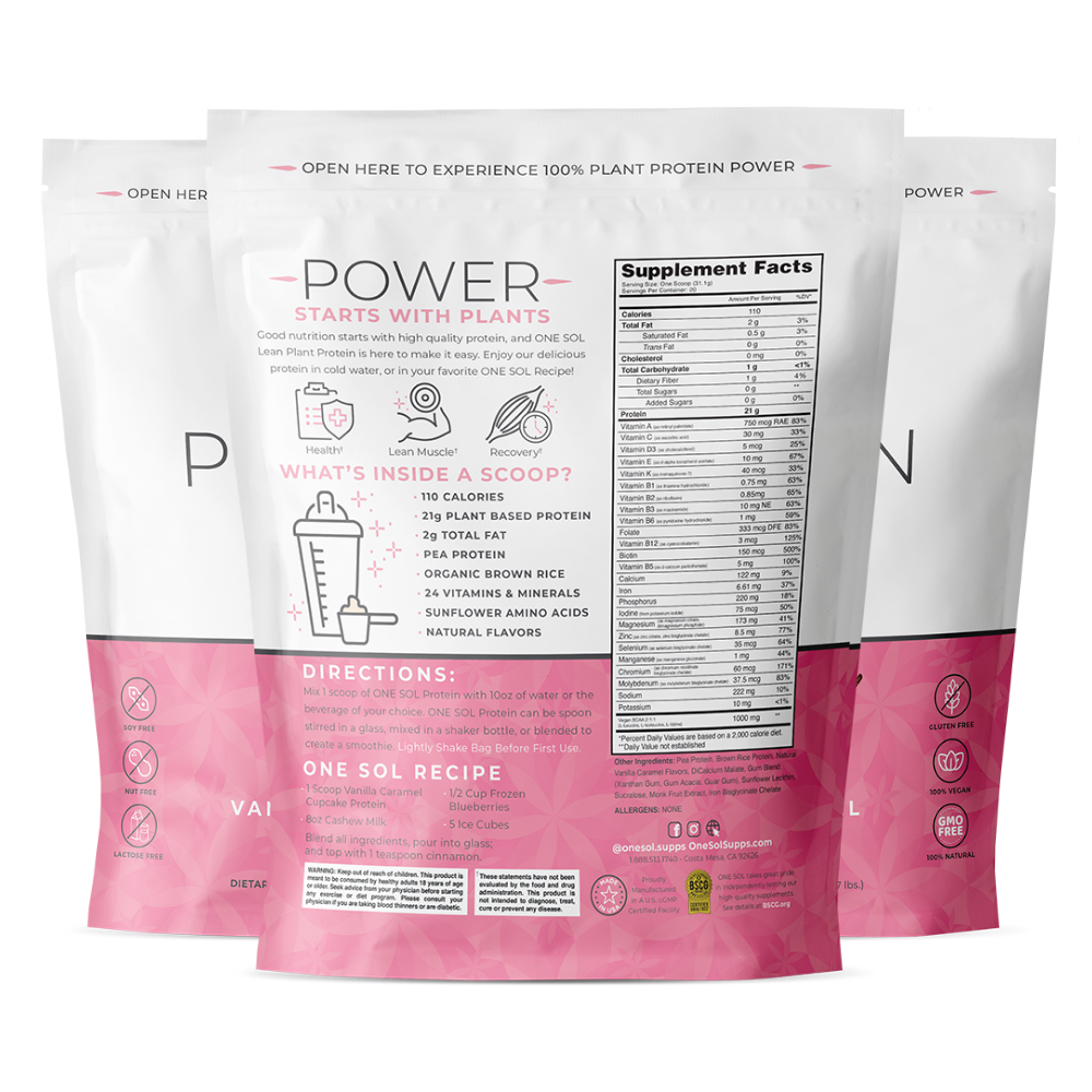Proteína vegetal magra (paquete de 3)