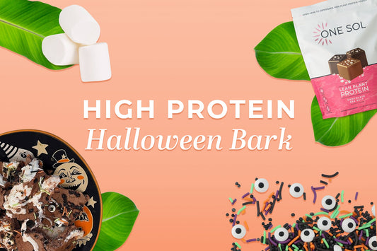 No Bake Halloween Chocolate Protein Bark