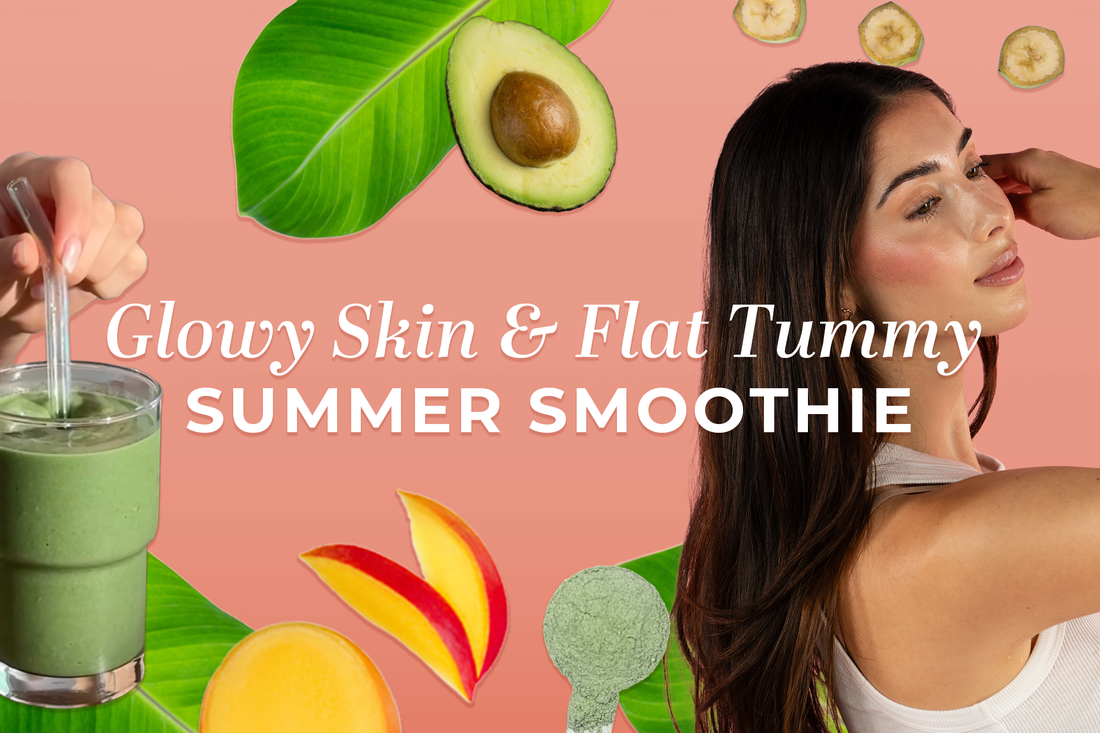 Glowy Skin & Flat Tummy Summer Smoothie 🌞✨