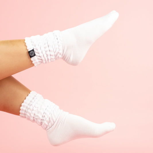 One Sol Slouchy Socks | White