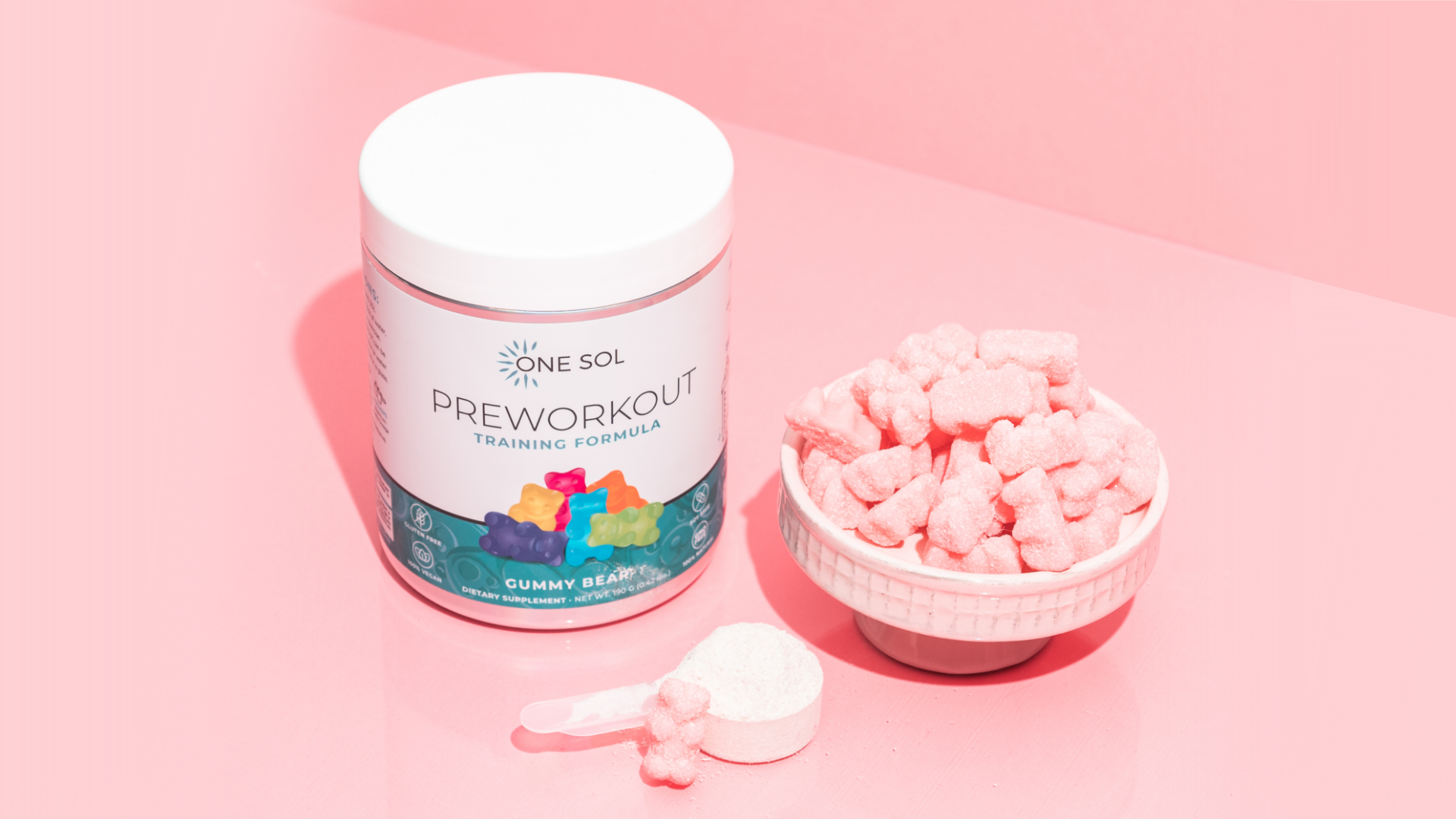 Pre Workout Training Formula ONE SOL™ Natural Plant Based Supplements