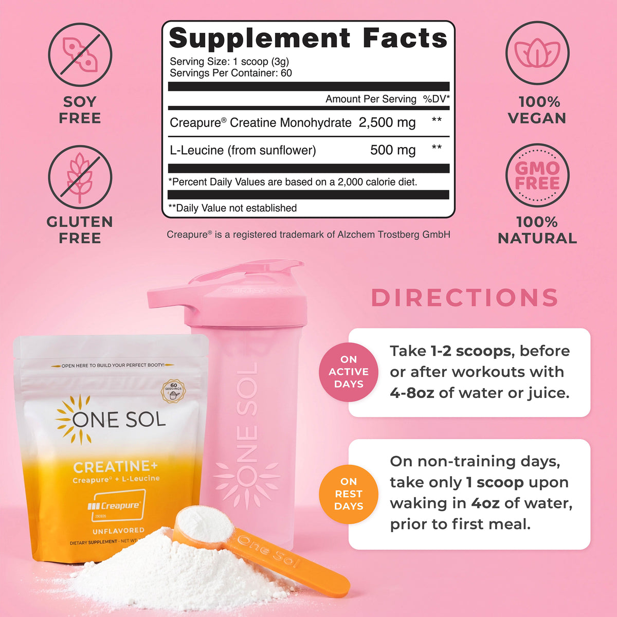 One Sol Creatine+ Leucine