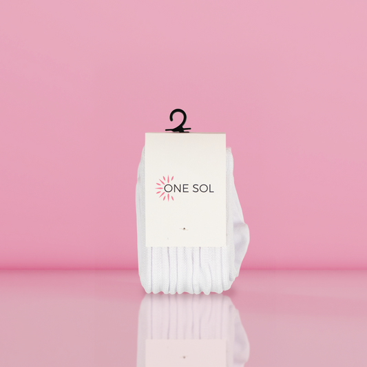 One Sol Slouchy Socks | White