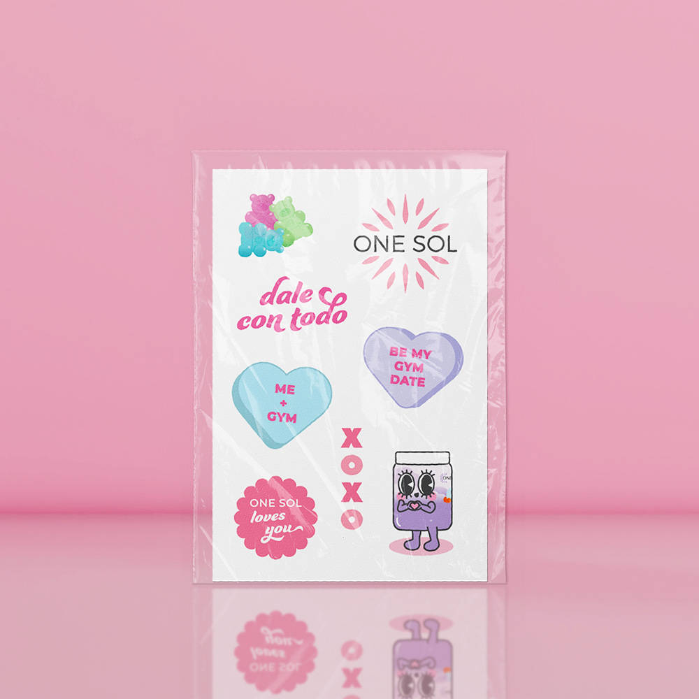 One Sol Valentine's Day Sticker Sheet
