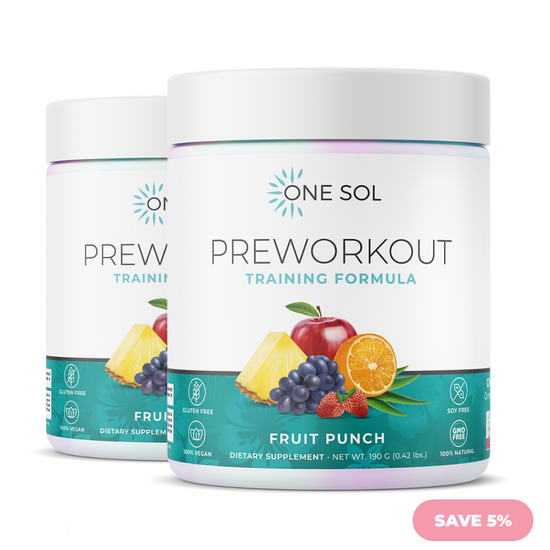 Pre Workout Training Formula ONE SOL™ Natural Plant Based Supplements